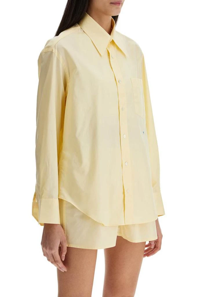 Homme Girls pale yellow cotton 70's style women's shirt 2