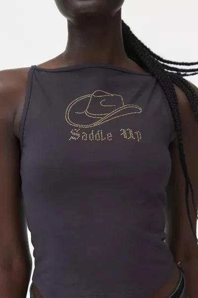 Ecote Ecote Romy Saddle Up Embellished Graphic Tank Top 4