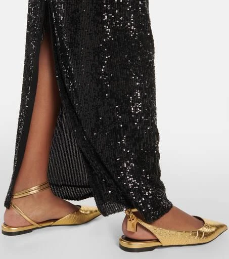Tom Ford Padlock croc-effect ballet flats 7