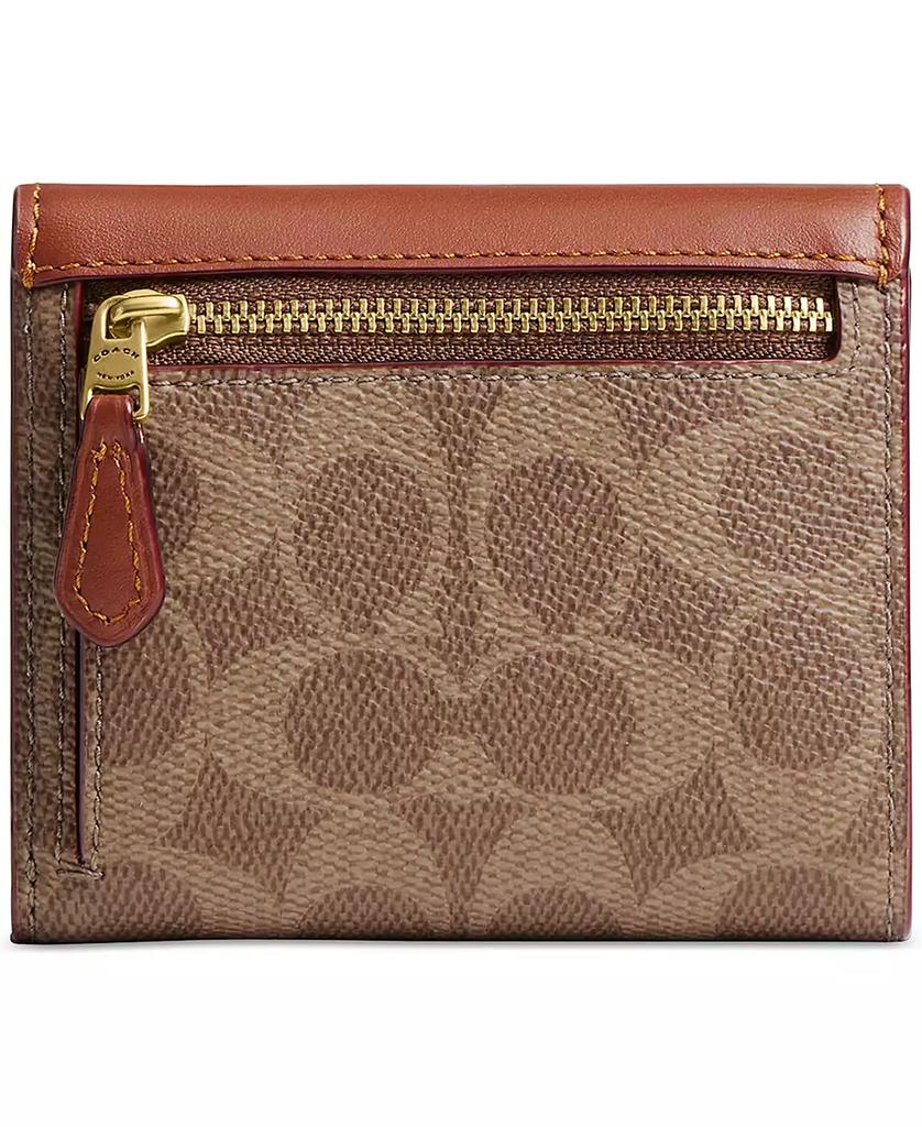 Coach Mila Small Signature Canvas Flap Wallet - Wallets