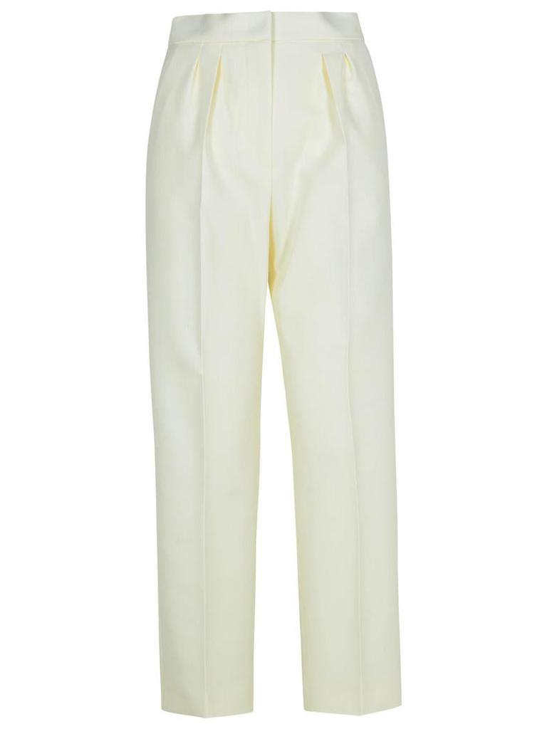 MAX MARA White Stretch Cotton Edda Pant White pants 12 | Max