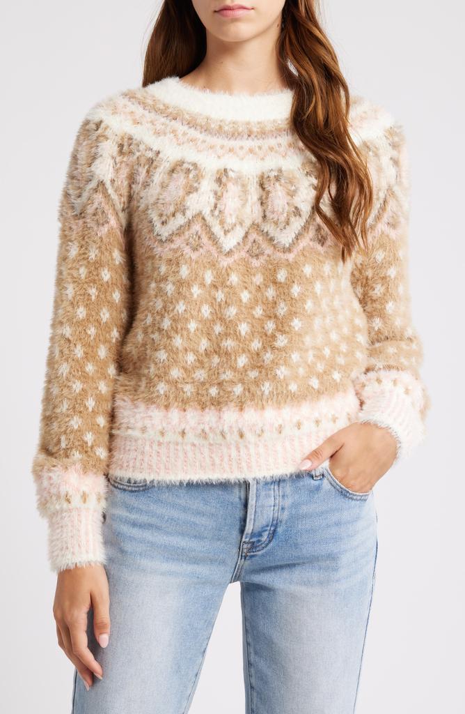 ALL IN FAVOR Fair Isle Sweater
