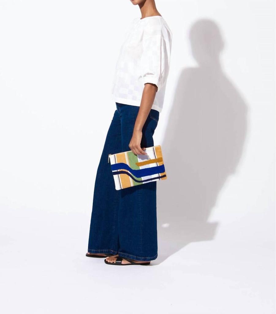 Mapoesie Pochette Adonis Merida Clutch In Bleu