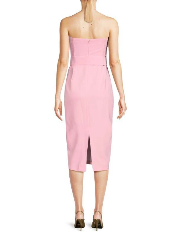 Amanda Uprichard Fae Off-Shoulder Midi Dress 2