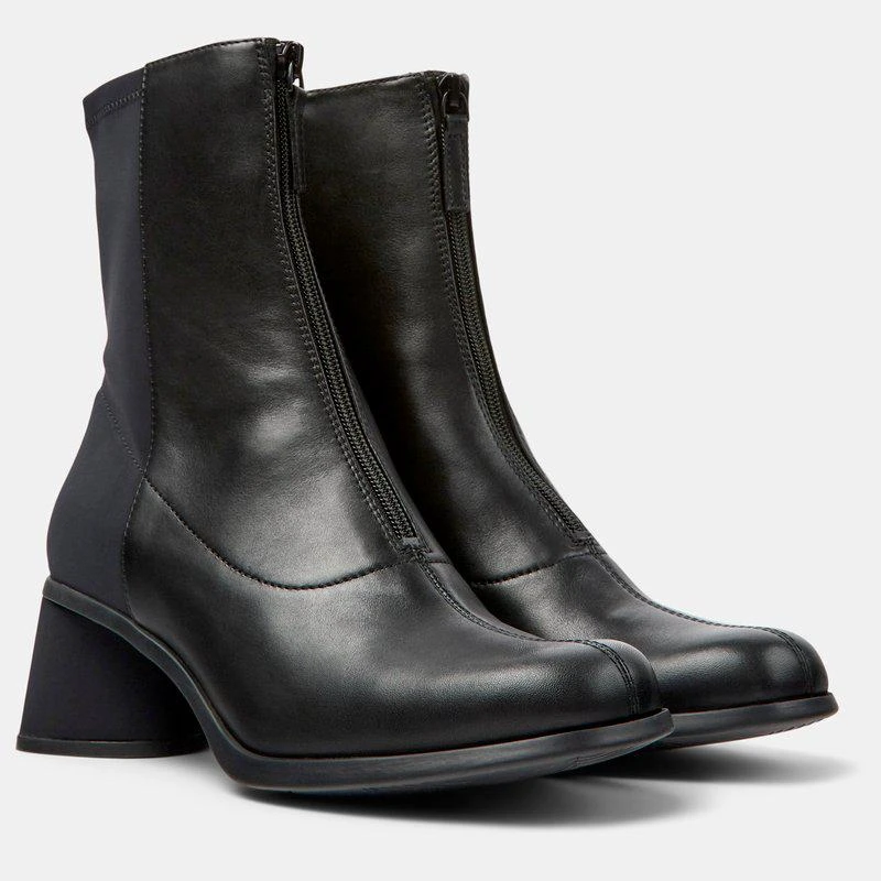 Camper Womens Ankle Boots Kiara With Front Zip 2