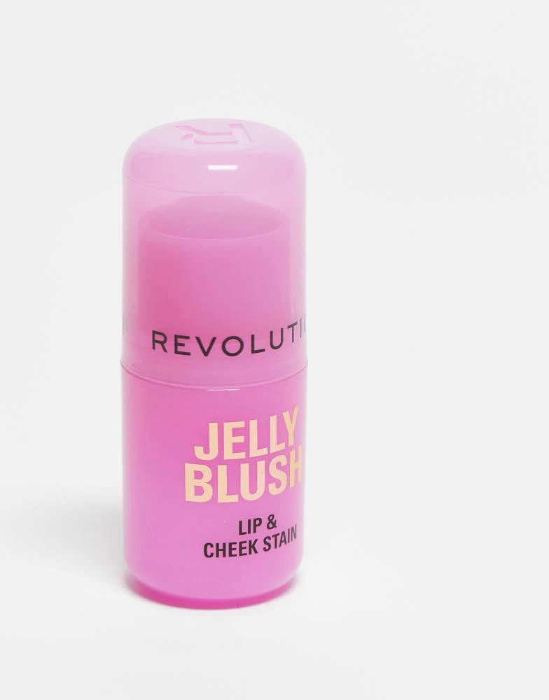 Revolution Revolution Jelly Blush Stick Lip and Cheek Stain - Strawberry Pink 3