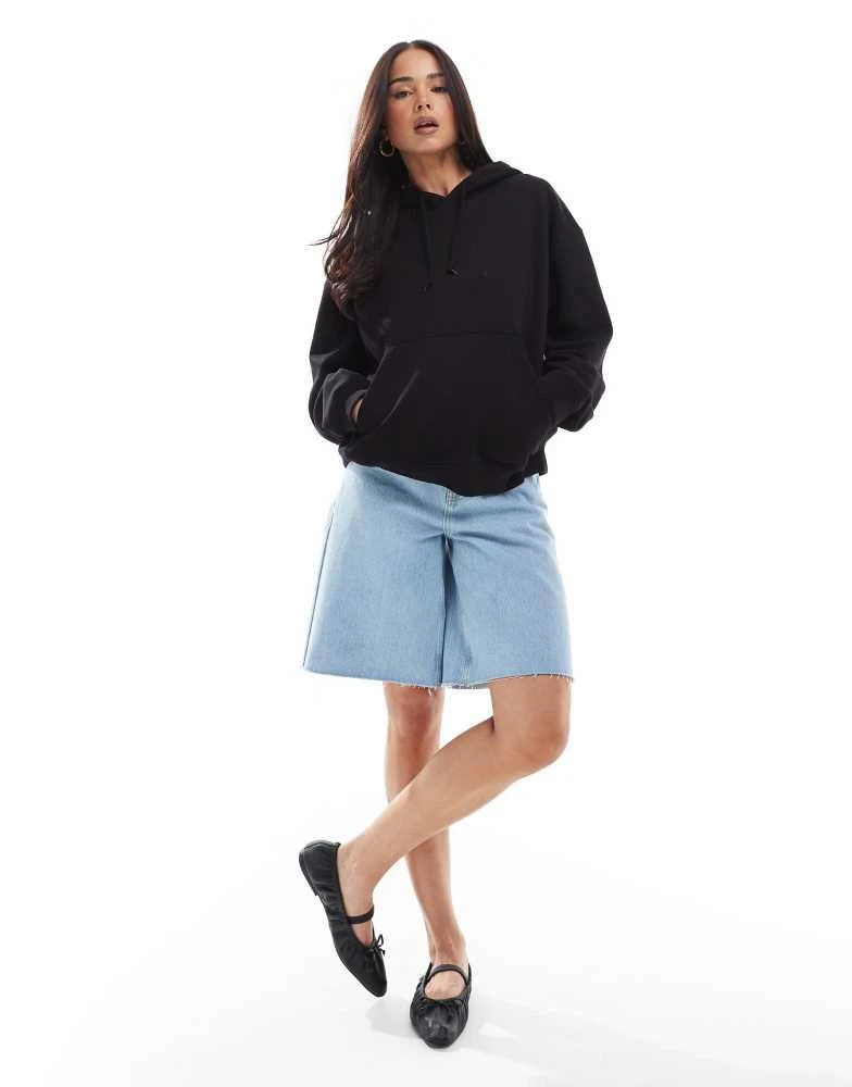Weekday Weekday Essence hoodie in black 1