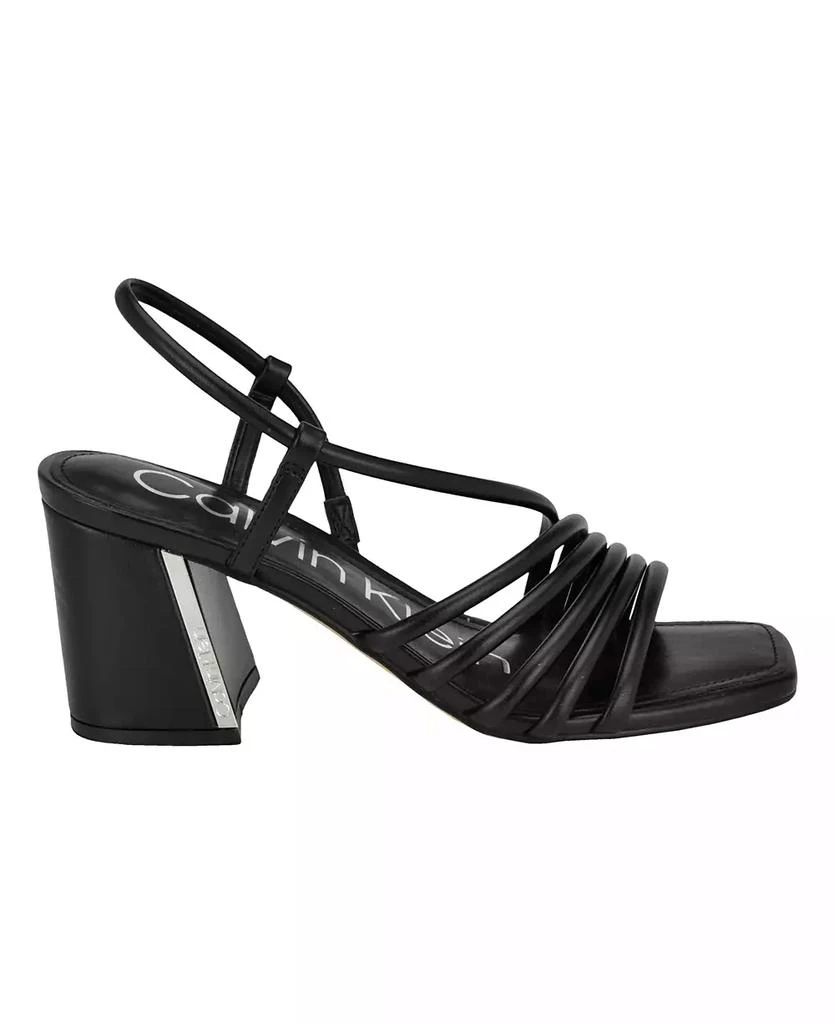 Calvin Klein Women's Holand Strappy Block Heel Dress Sandals 2
