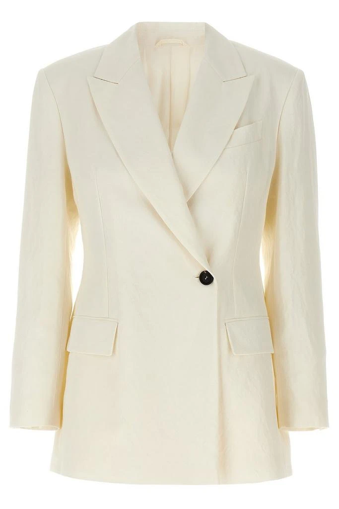 Brunello Cucinelli Brunello Cucinelli Double Breasted Tailored Blazer from Cettire