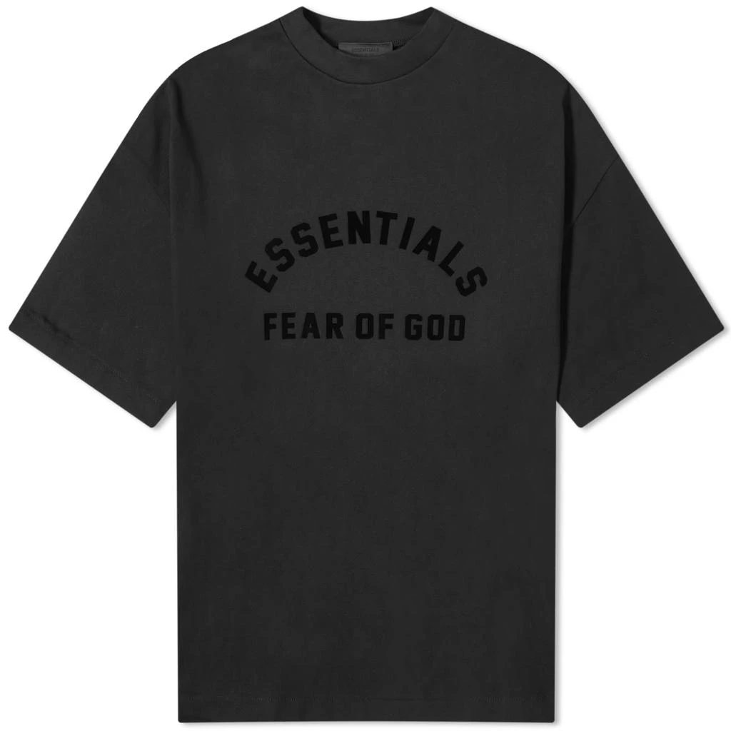 Essentials Fear of God ESSENTIALS Spring Printed Logo T-Shirt - Jet Black 1