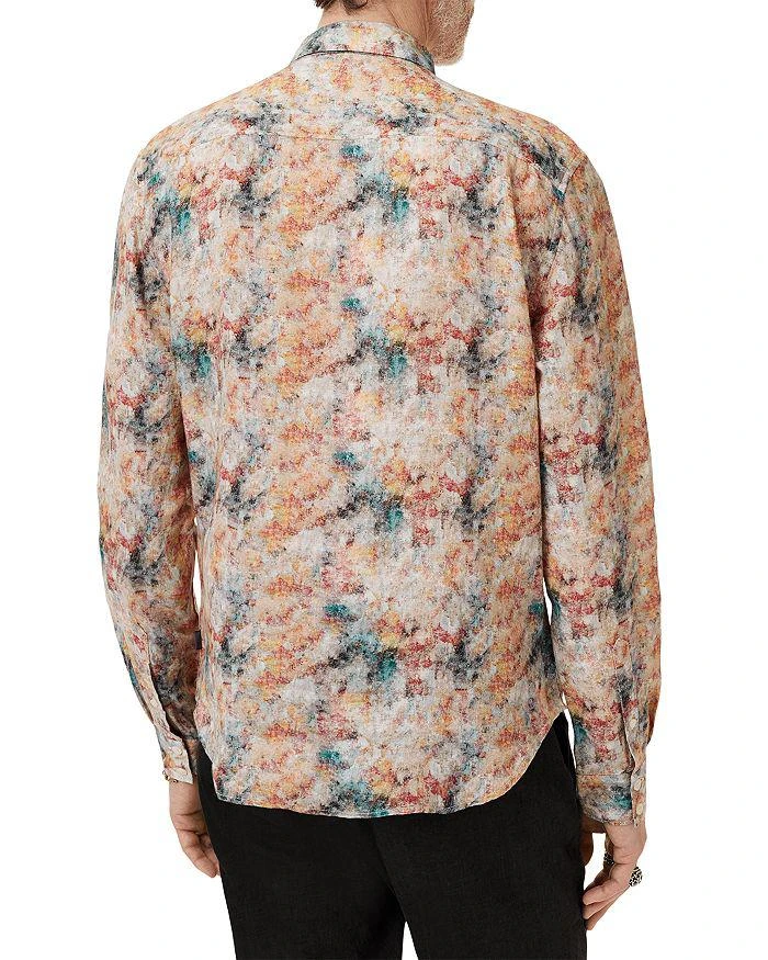 John Varvatos Luca Regular Fit Linen Shirt 4