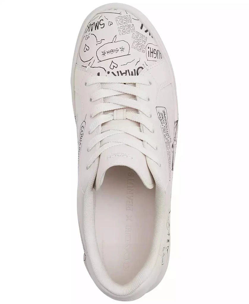 Coach Women's Peanuts Comic High Line Leather Sneakers 4