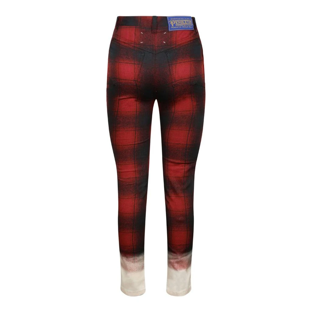 MAISON MARGIELA Maison Margiela Pendleton Checked Skinny Pants 2
