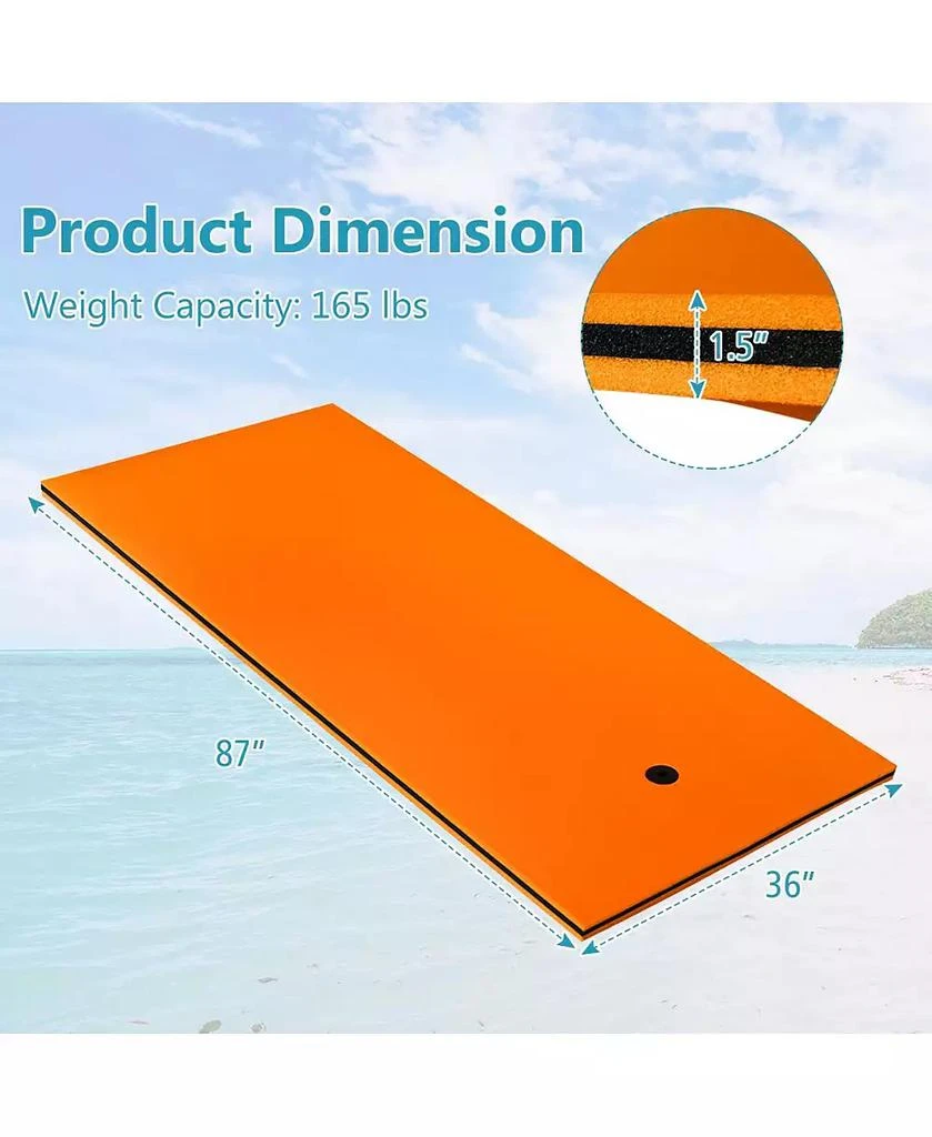 SKONYON 3-Layer Relaxing Tear-proof Water Mat 4