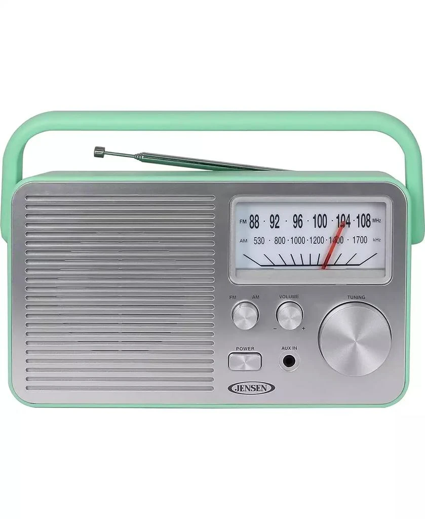 Jensen MR-750GR Green Portable AM/FM Radio 3