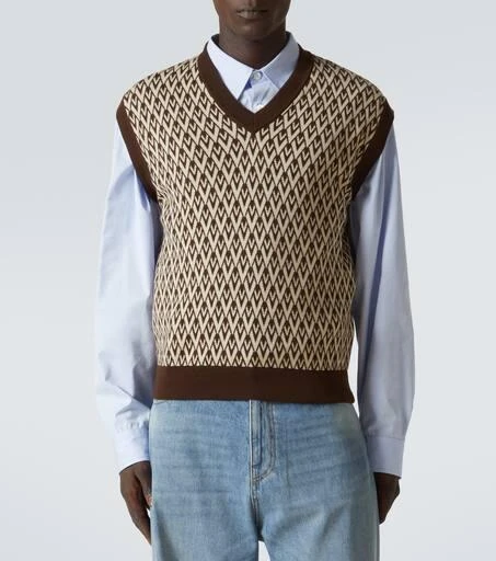 Valentino Toute La V virgin wool sweater vest 3