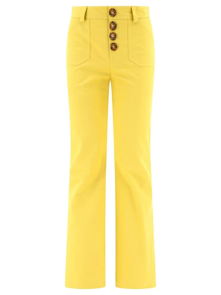 INES DE LA FRESSANGE Ines De La Fressange Button Detail Pants 1