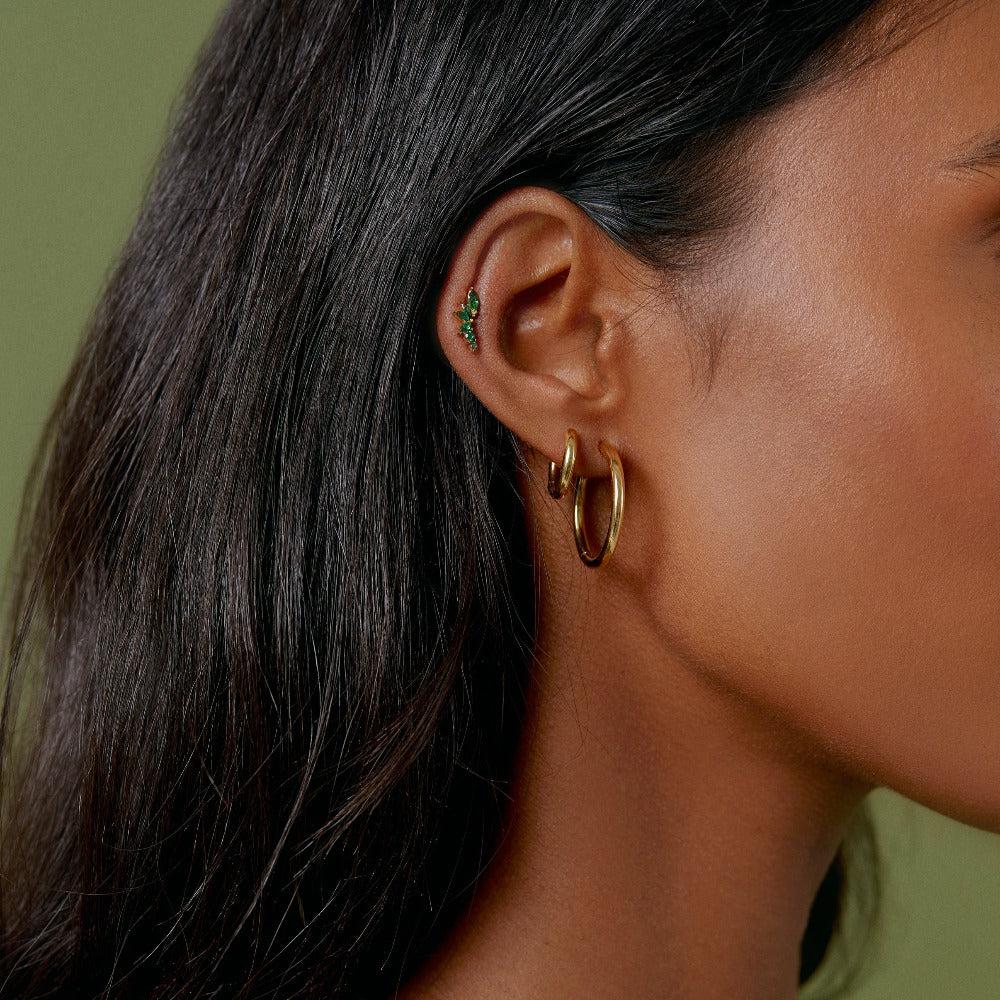 Orelia London Everyday Elevated Hoop Earrings