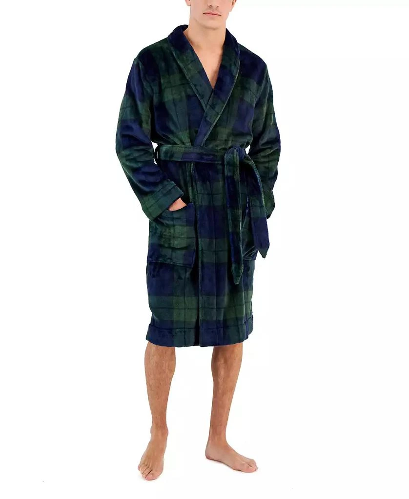 Club Room Men's Plush Pajama Robe, Created for Macy's 1