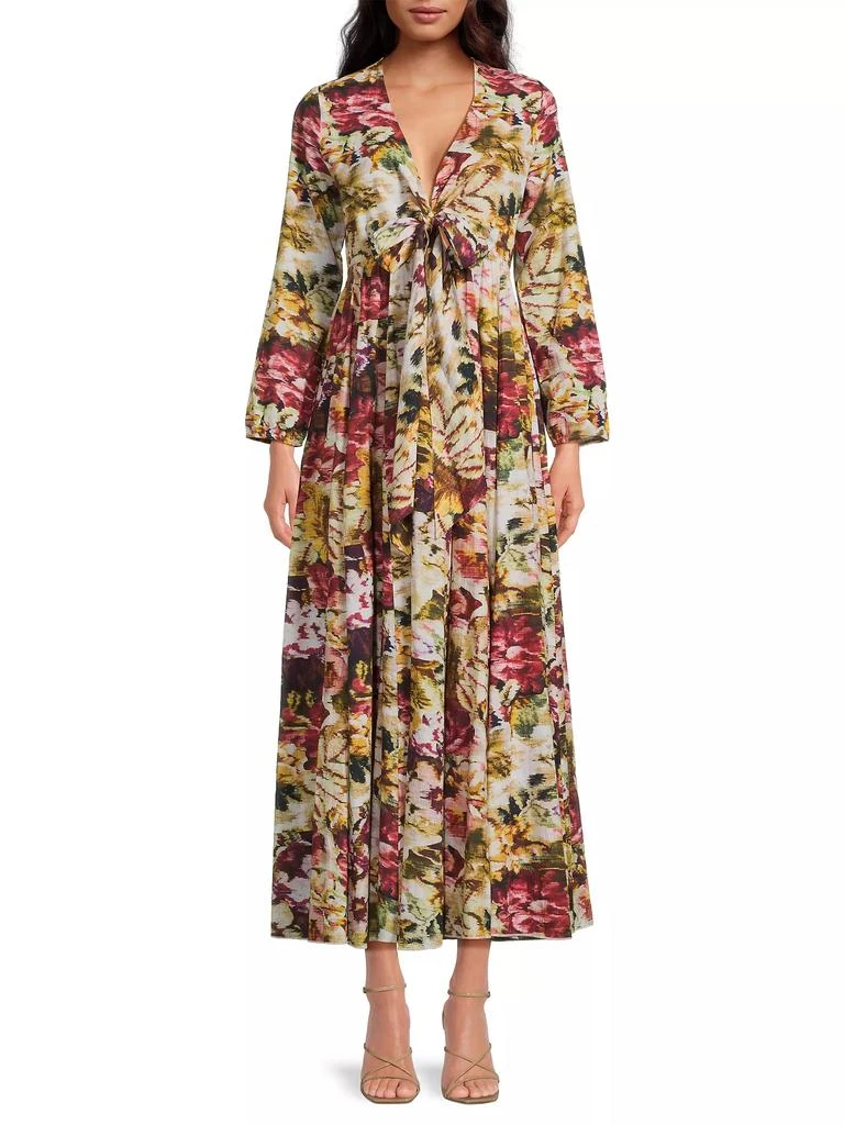 Ro's Garden Angela Floral Cotton Maxi Dress 3