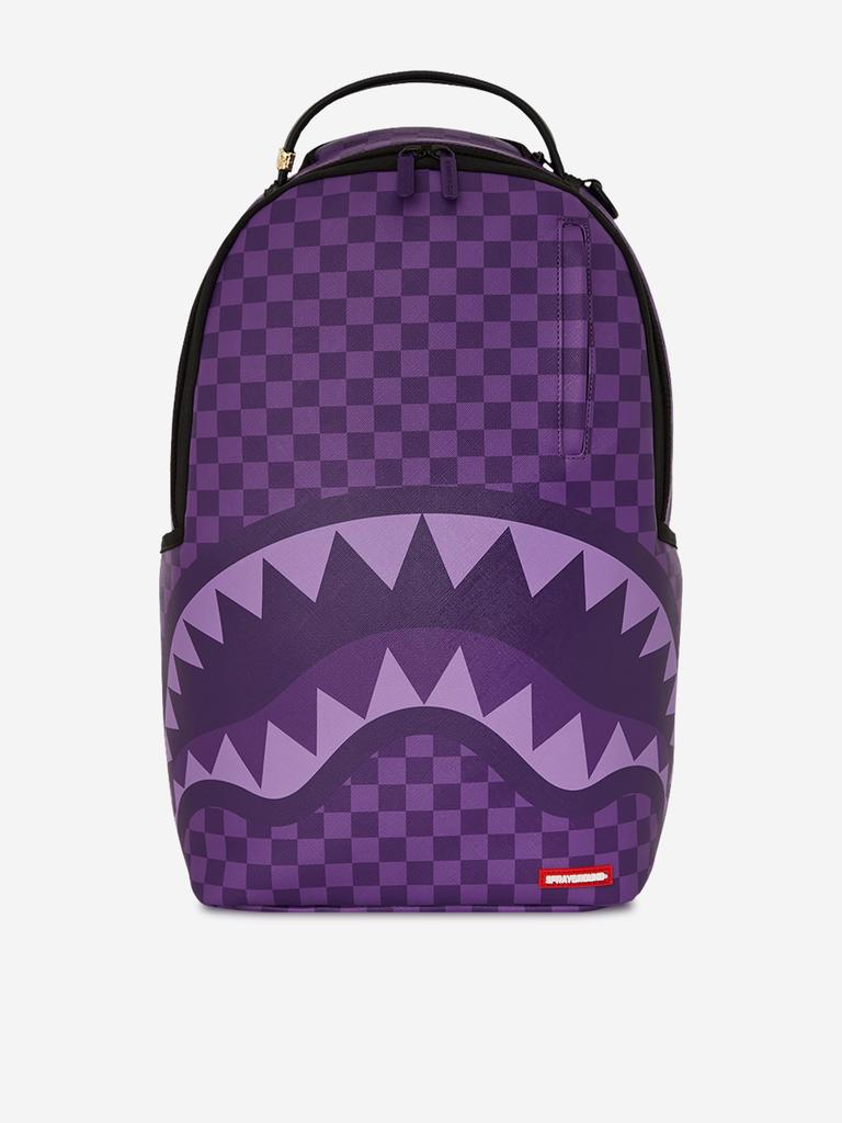 SprayGround Kids Sharks in Paris DLXSV Backpack in Purple (45.72cm)