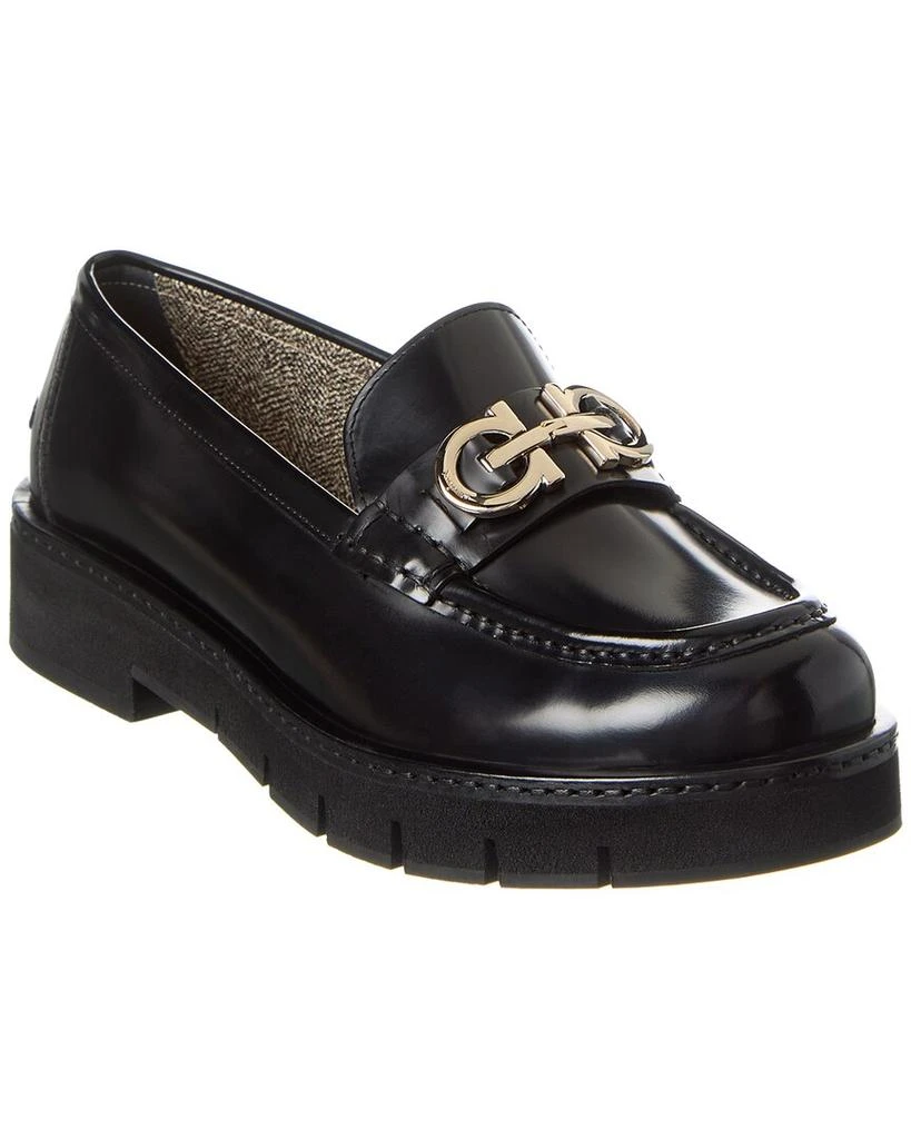 Salvatore Ferragamo Ferragamo Ofelia Lug Leather Loafer 1