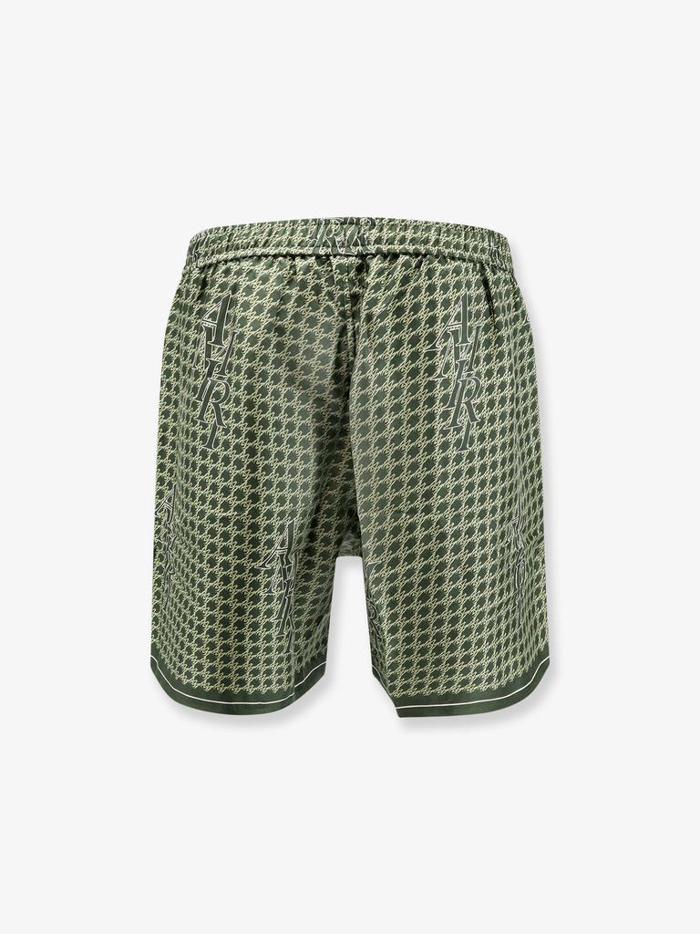 AMIRI Silk bermuda shorts with logo print