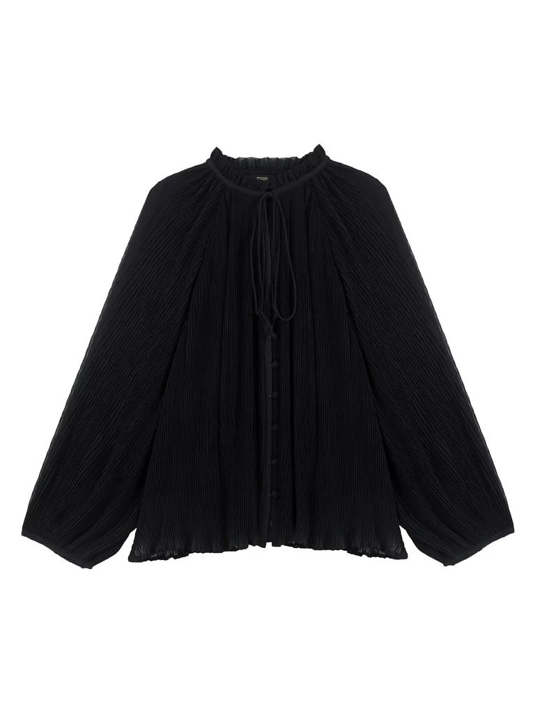 Maje Pleated Shirt 1