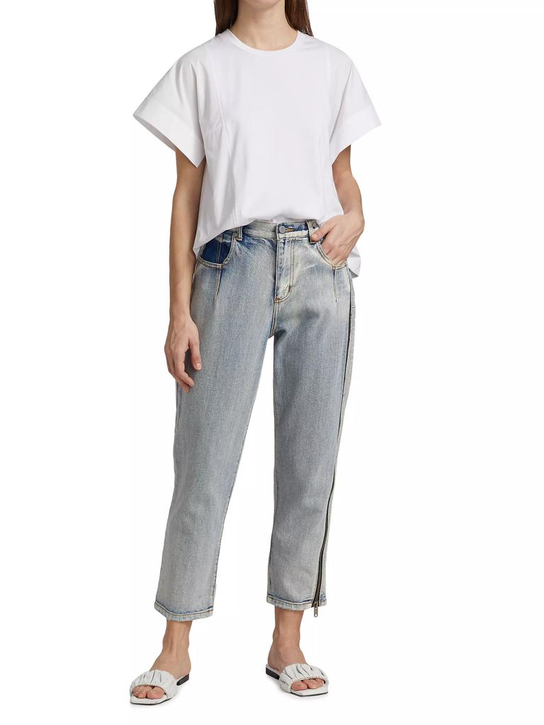 3.1 Phillip Lim High-Rise Zip Detail Straight-Leg Jeans