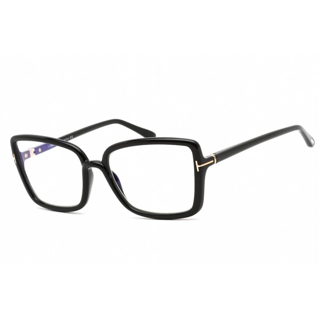 Tom Ford Tom Ford Women's Eyeglasses - Butterfly Shape Shiny Black Plastic Frame | FT5813-B 001 1