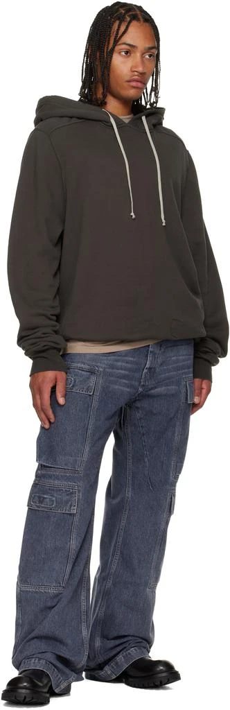 Rick Owens Gray Concordians Oversized Hoodie 4