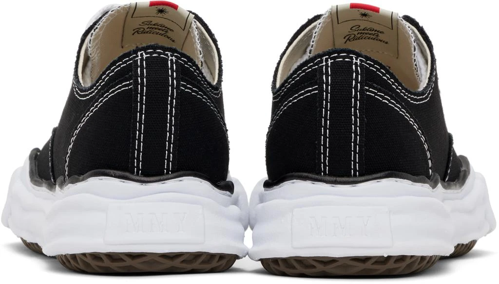 Maison MIHARA YASUHIRO Black Peterson OG Sole Canvas Low-Top Sneakers 2