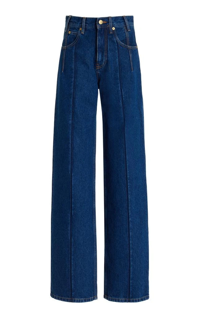 DARKPARK DARKPARK - Lu Rigid High-Rise Straight-Leg Jeans - Blue - 30 - Moda Operandi 1