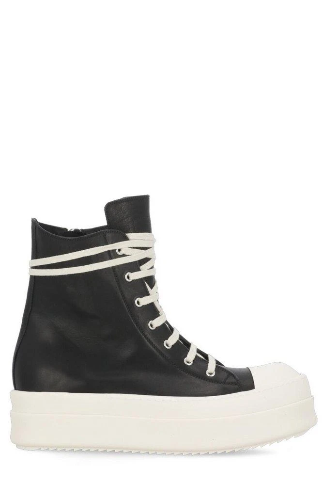 Rick Owens Rick Owens Round-Toe Lace-Up Sneakers 1