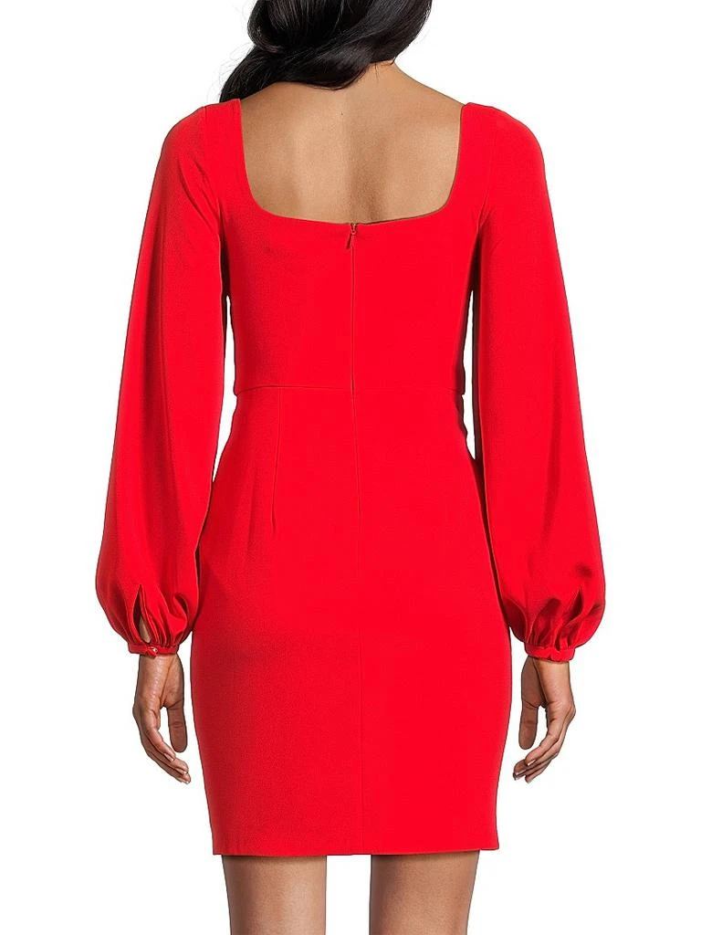 Black Halo Tonja Draped Knee-Length Dress 5