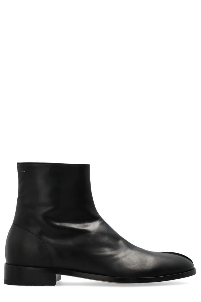 m*y様 【MM6】WHITE side ZIP ankle-BOOTS White Anatomic Ankle Boots – On Sale Now with Up to 48% Off