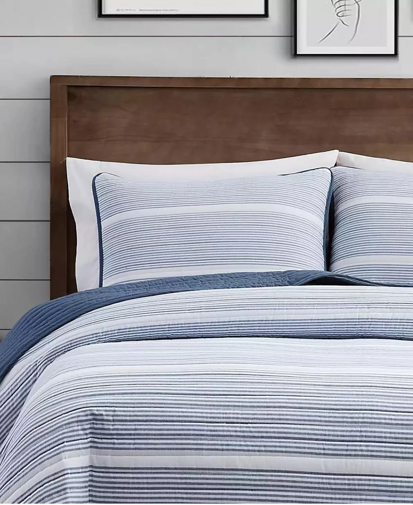 Macy's Niari Yarn Dye Stripe 3 Piece Quilt Set 5