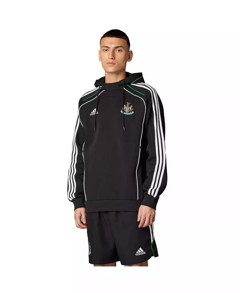 Adidas Men's Black Newcastle United Urban Purist Raglan Pullover Hoodie 1