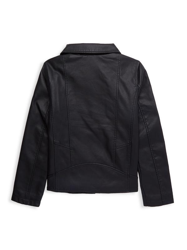 Urban Republic Little Girl's Faux Leather Zip Up Jacket