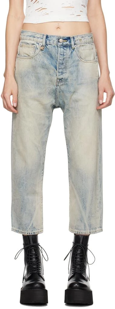 R13 Blue Tailored Drop Jeans 1