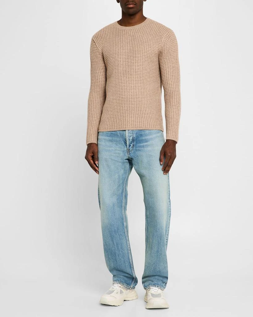 John Elliott Men's Wool Waffle Crew Sweater 2