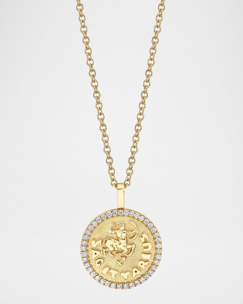 Anita Ko 18K Yellow Gold Sagittarius Diamond Necklace