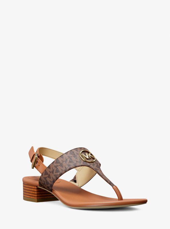 Michael Kors Hannah Signature Logo T-Strap Sandal