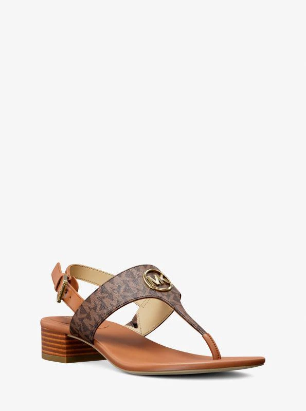 Michael Kors Hannah Signature Logo T-Strap Sandal 1
