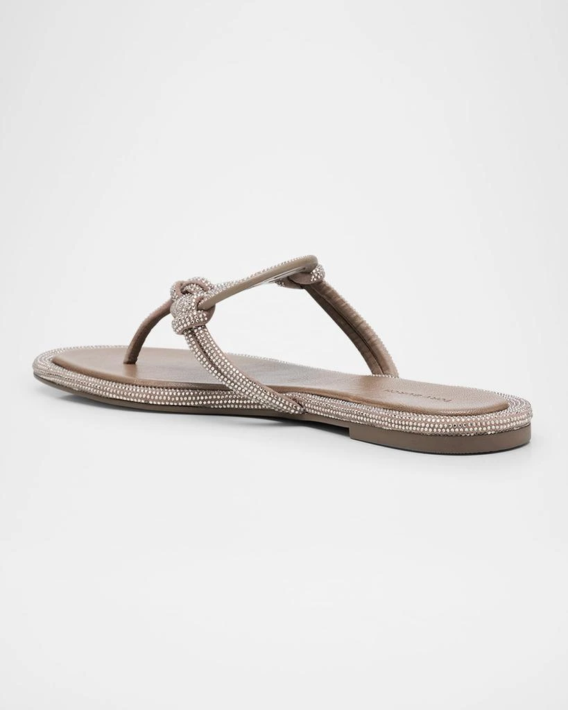 Tory Burch Miller Pave Logo Thong Sandals 4