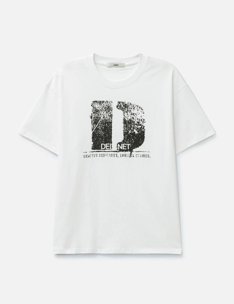 Deinet D Accent Crack Logo T-Shirts White