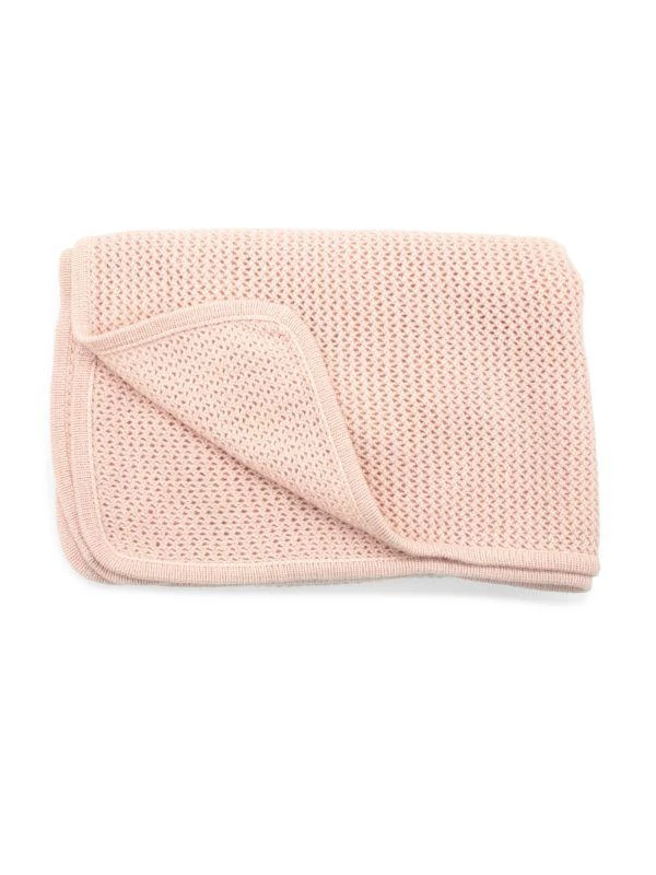 Portolano Baby's Fishnet-Woven Cashmere Receiving Blanket 1