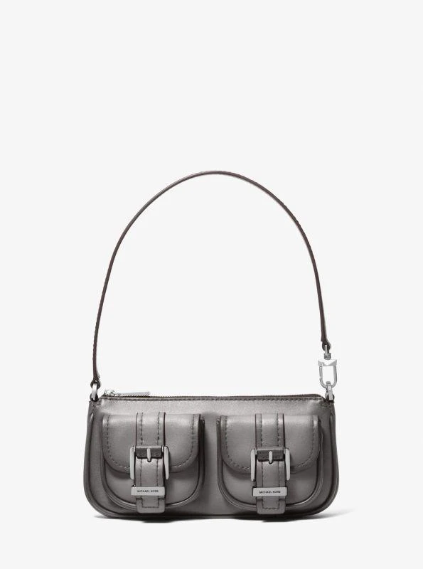 Michael Kors Zoe Small Burnished Leather Pochette