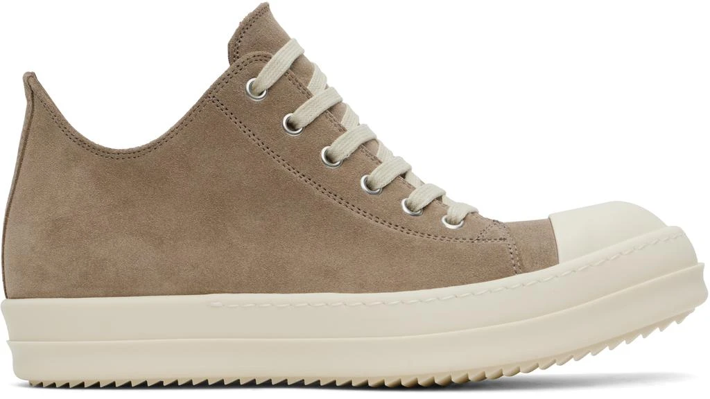 Rick Owens Taupe Hollywood Low Sneakers 1