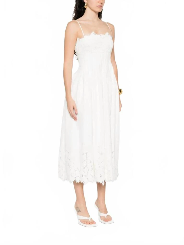 white christmas dresses Women's Haven Flared Folded Collar Cotton Lace Midi Dress Xs/S/M/L Grey Mean Blvd, Xs / Grey